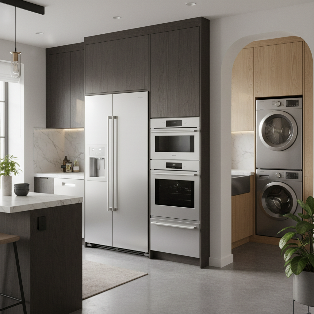Premium appliances in luxury home environment